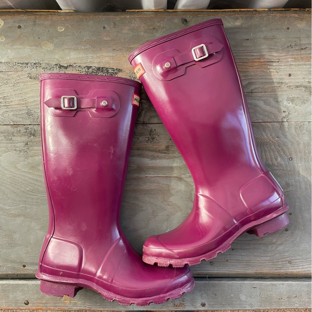 Hunter boots magenta pink | size 6